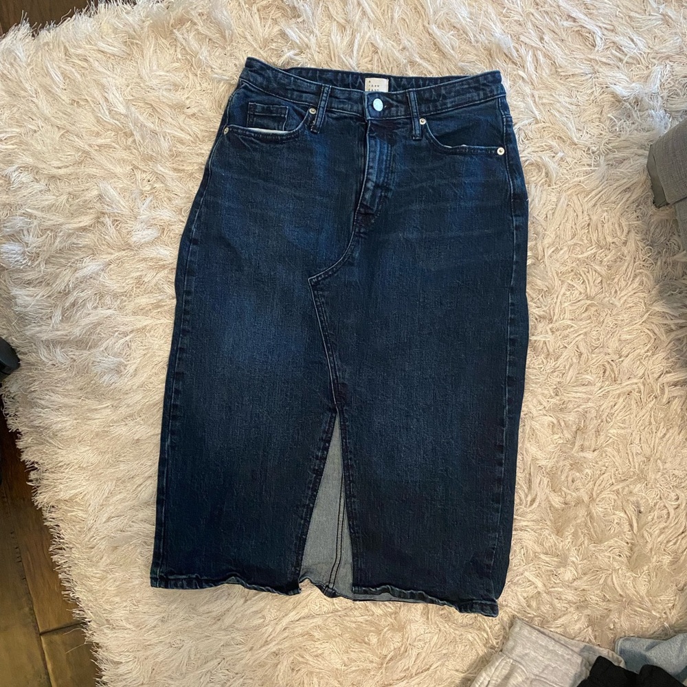 Denim Midi Skirt